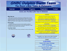 Tablet Screenshot of gnbcdolphins.com